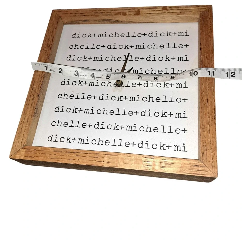 Attention Dick & Michelle - Fun & Fabulous wooden Vintage WORKING Wall Clock